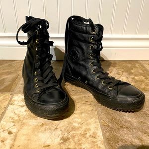Black hightop Converse